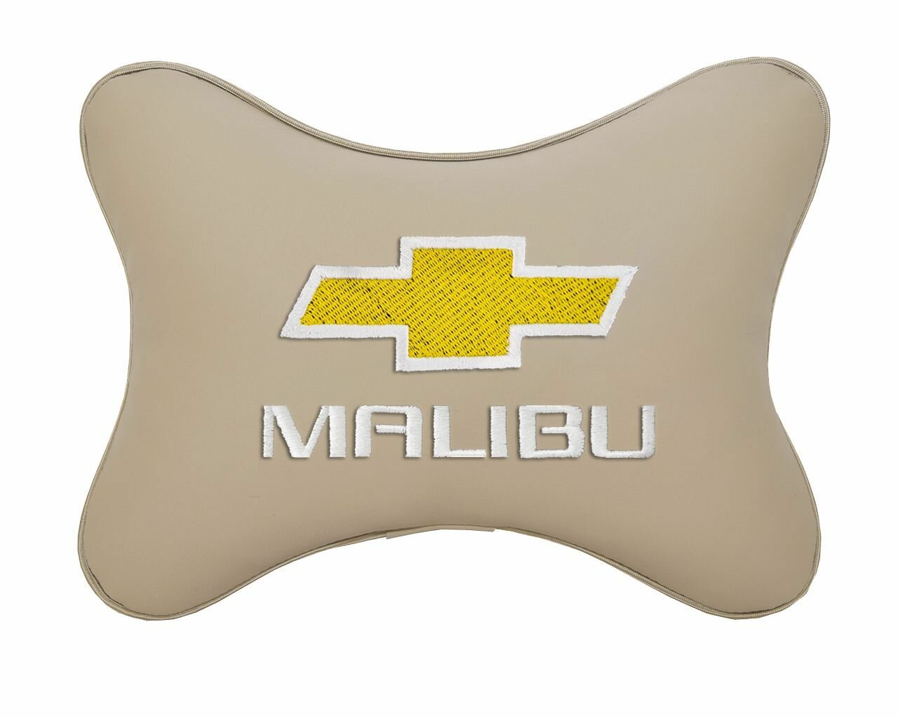 Подушка на подголовник автомобильная бежевая экокожа CHEVROLET Malibu
