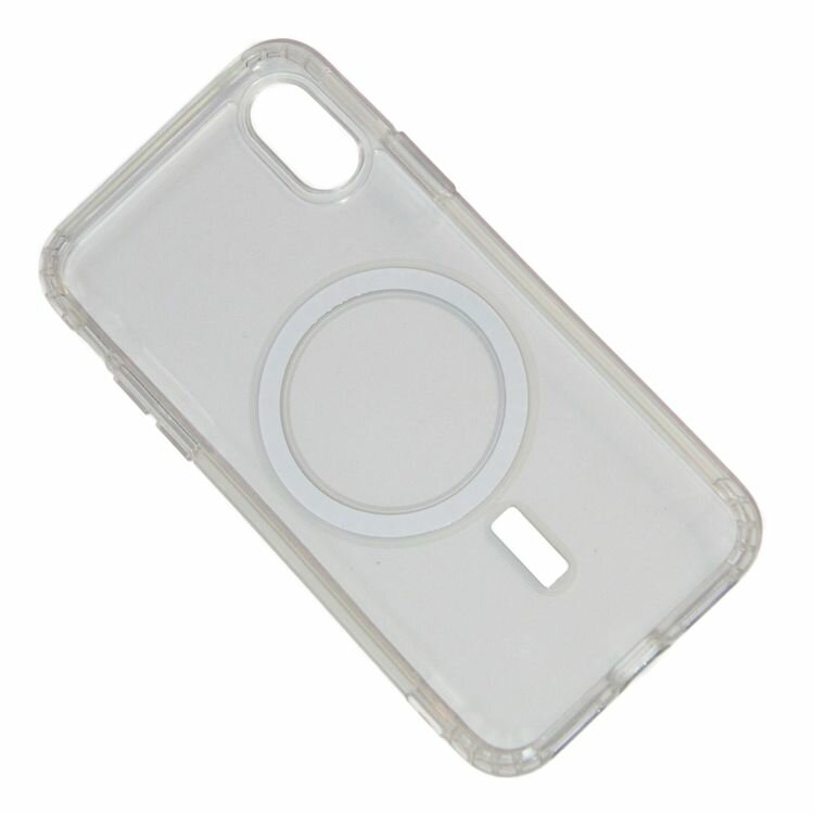 Чехол для iPhone X, iPhone XS силиконовый MagSafe №2 <прозрачный> — фото 1