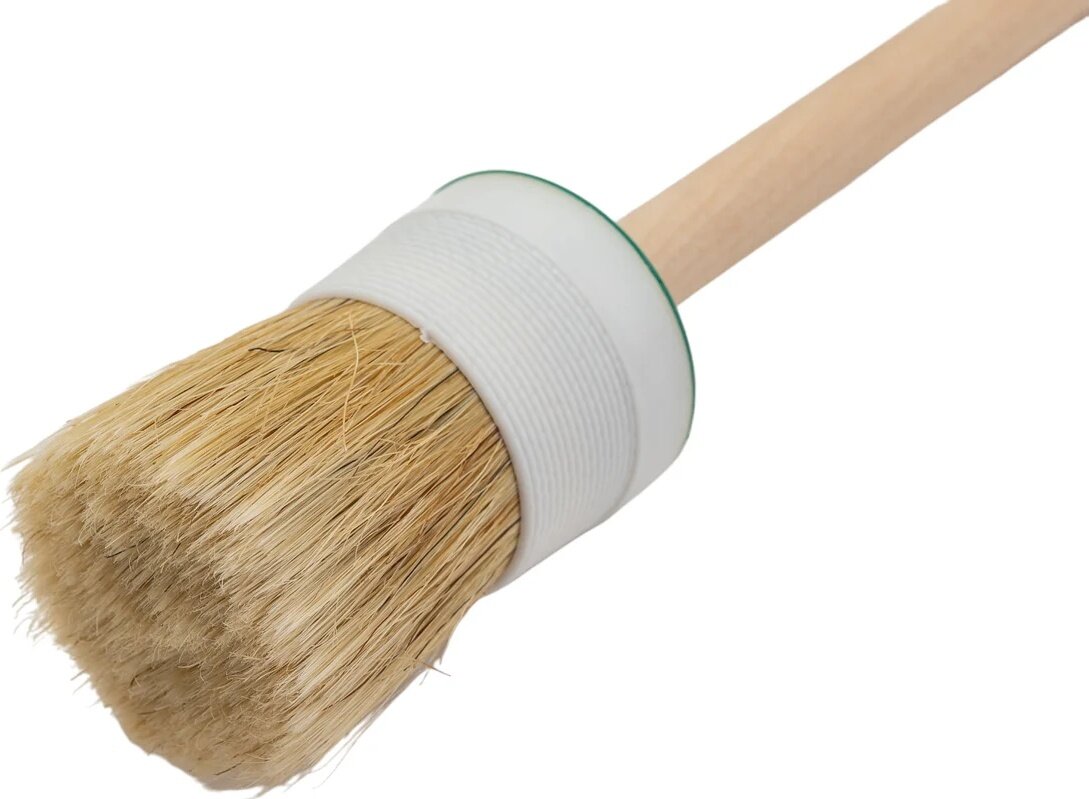 Кисть малярная круглая волат №14 10702-50 50 мм, для ЛКМ на масляной основе, густых лаков, олифы, эмалей — фото 1