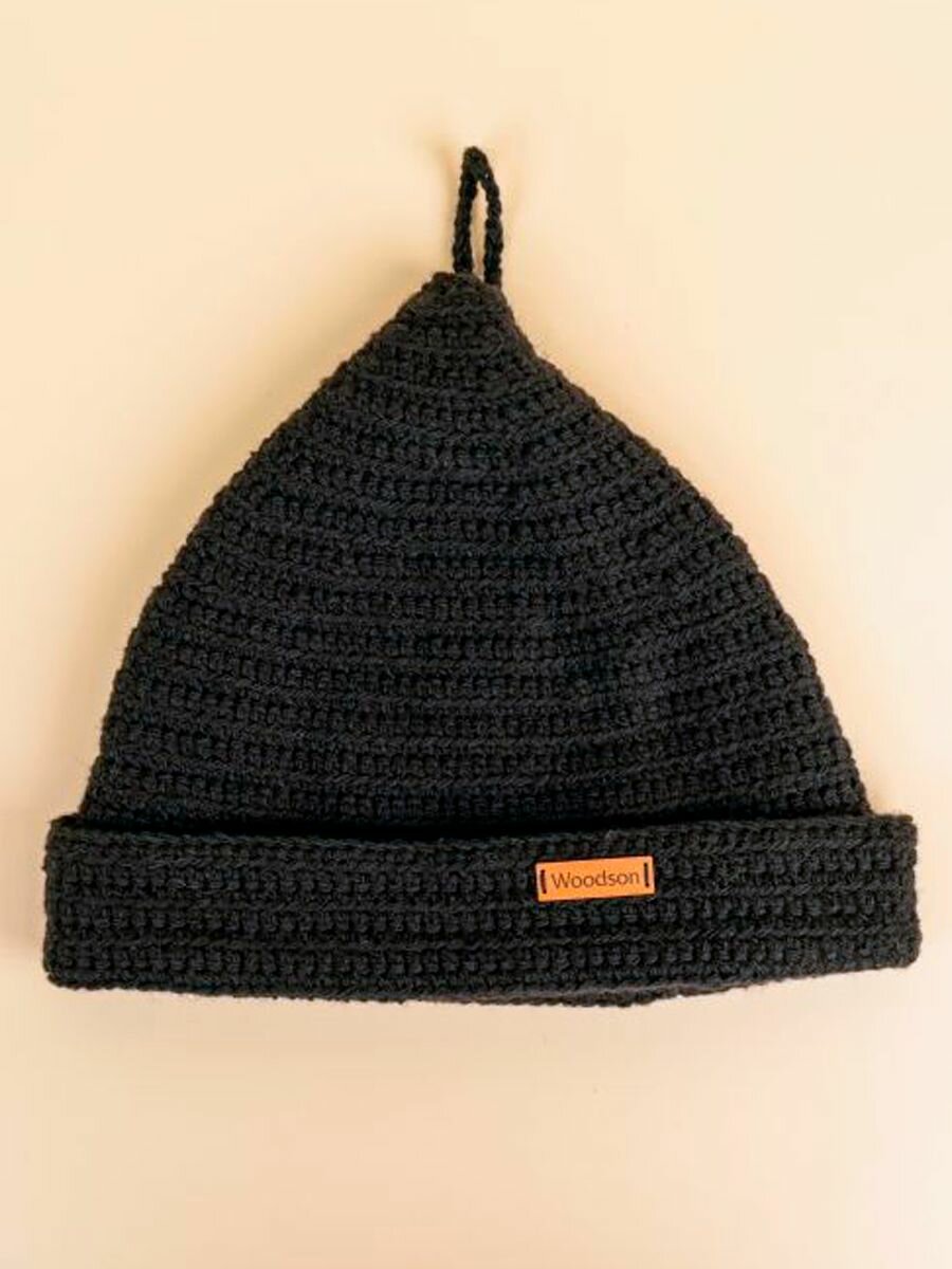 Шапка вязанная для бани Woodson Black line — фото 1