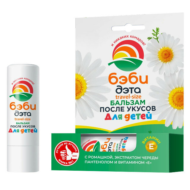 Бальзам-карандаш ДЭТА Бэби Travel size для детей после укусов 42мл