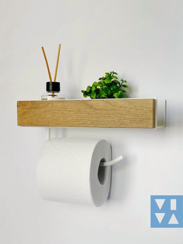 Изображение товара Держатель для туалетной бумаги с полкой