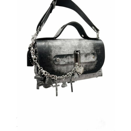 Сумка клатч Manitu фактура матовая бархатистая черный 36400₽