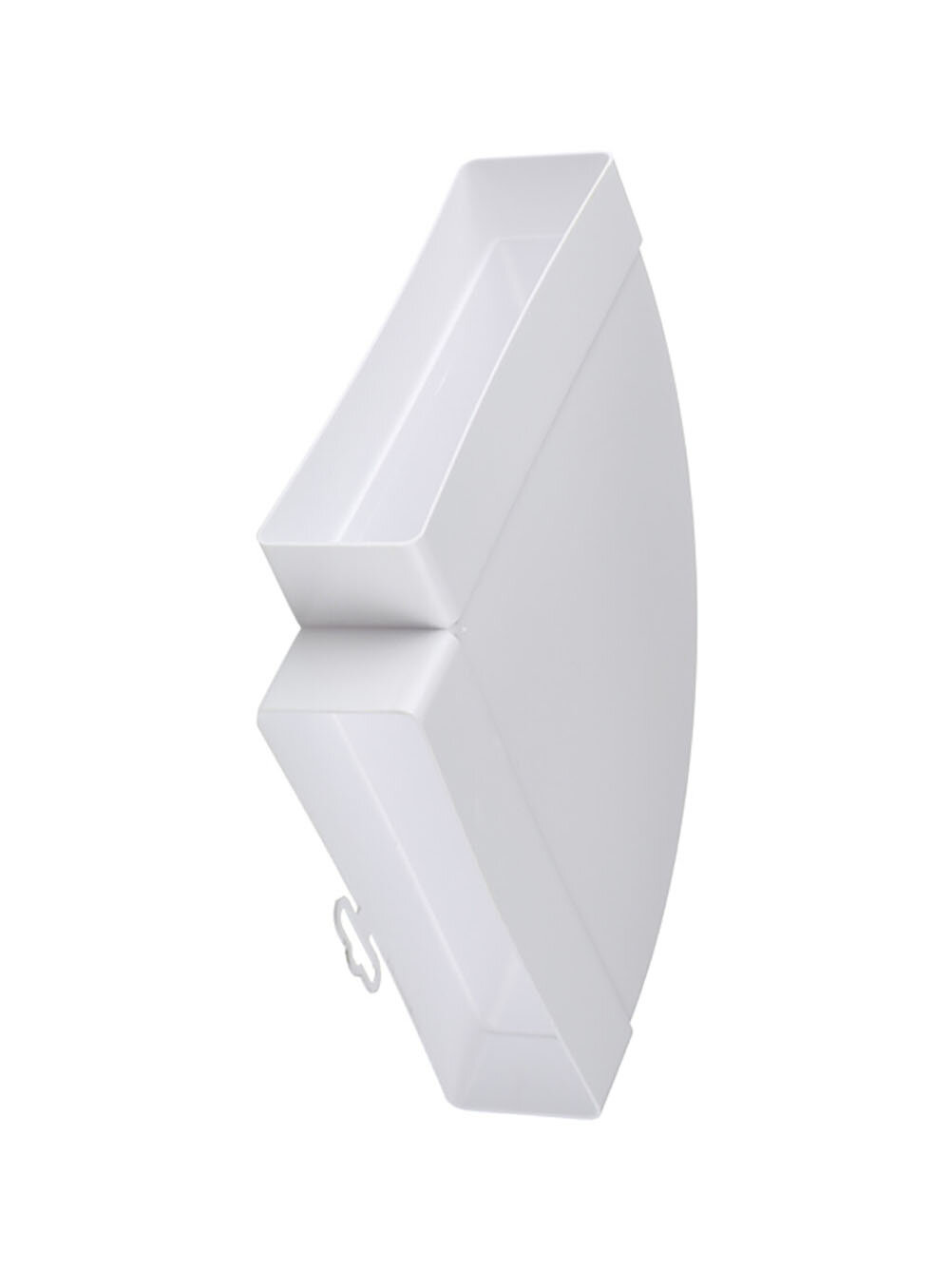 Колено горизонтальное пластиковое для плоских воздуховодов 60х204 мм 90 град