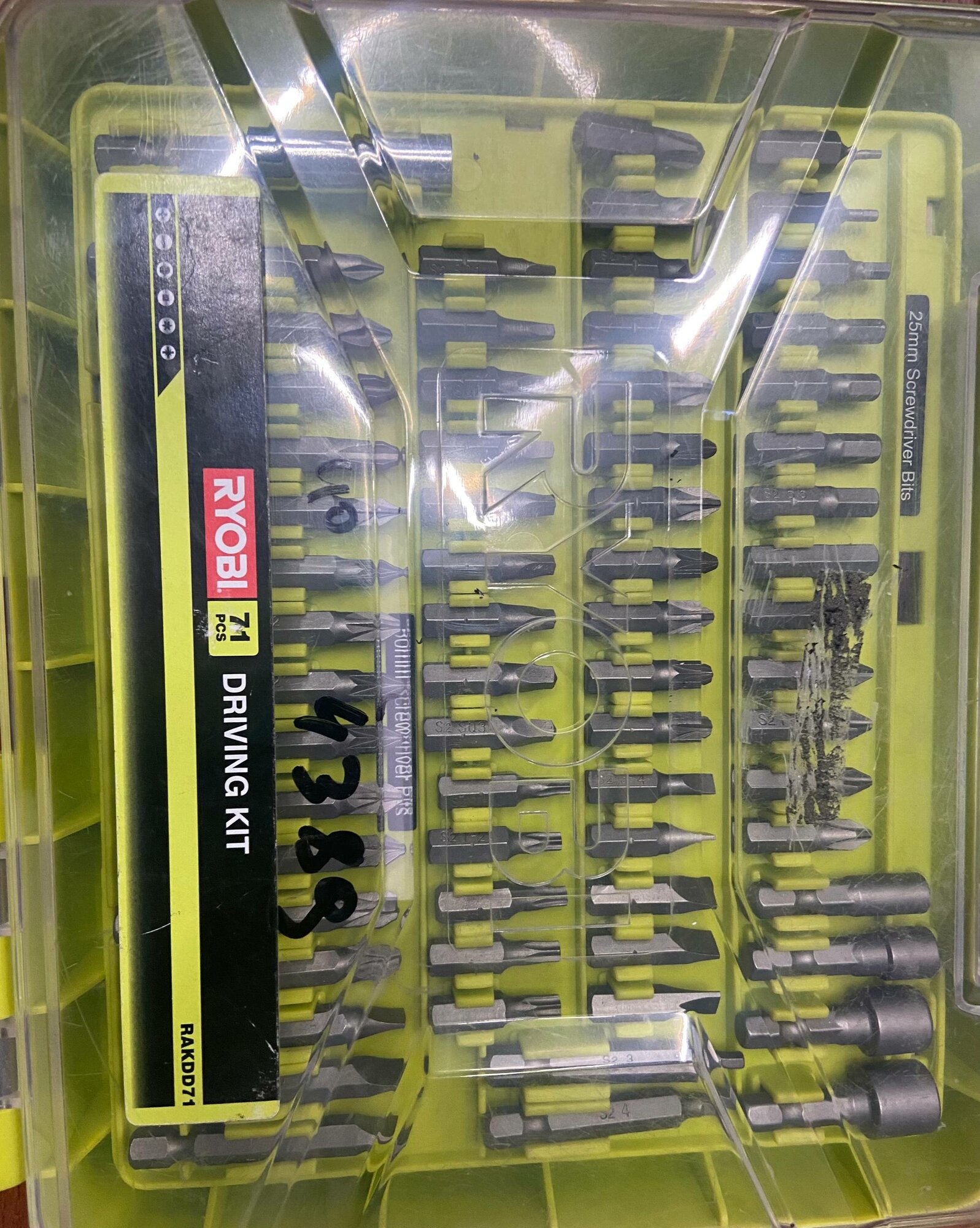 Ryobi Набор бит RAKDD71 (71 шт)