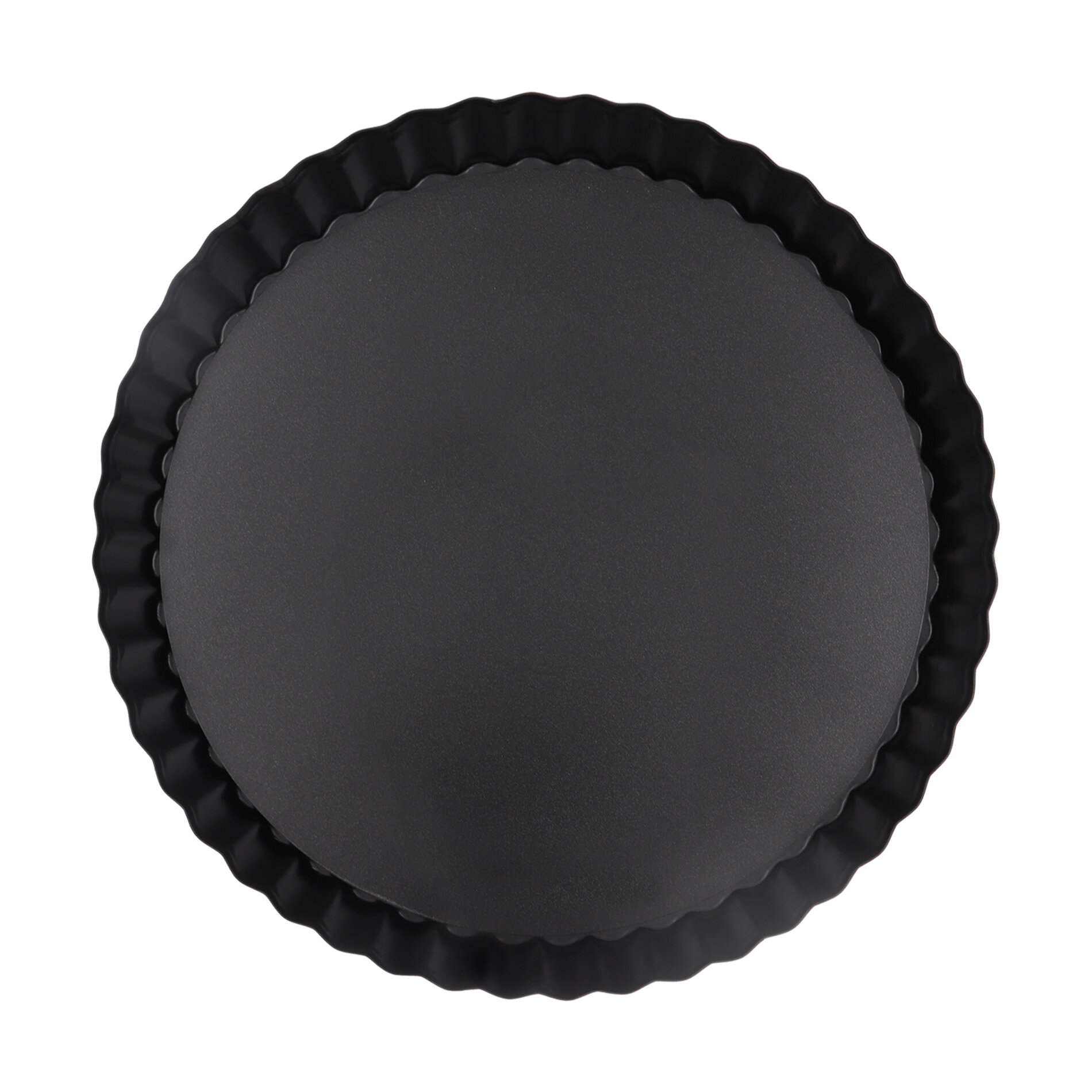 Кондитерская форма для выпечки со съемным дном, волнистый край, 24х3,5см, с антипригарным покрытием, Катунь.