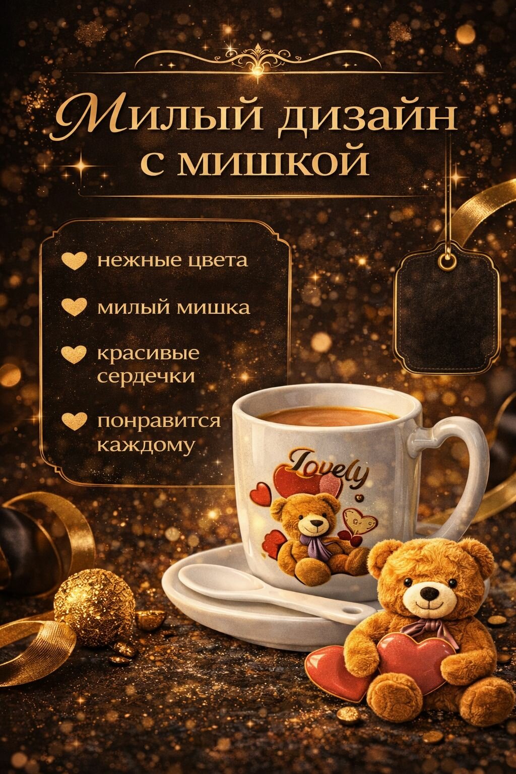 Подарочный набор кружек премиум, 6 в 1 для двоих — фото 1