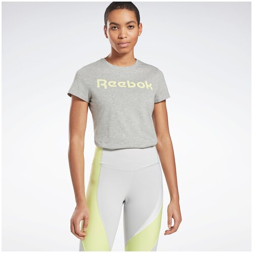 фото Футболка reebok te graphic tee серый s gi6648
