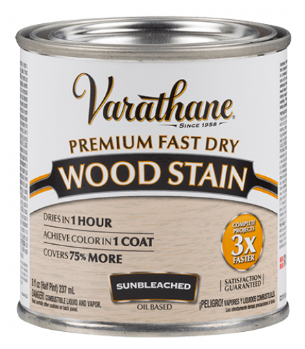 "Морилка - Масло Для Дерева Varathane Premium Fast Dry Wood Stain выбеленное дерево 0,236 л"