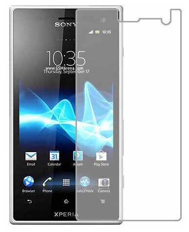 Sony Xperia acro S защитный экран Гидрогель Прозрачный (Силикон) 1 штука