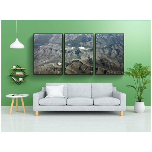 фото Набор модулных постеров для интерьера "маккензи горы, юкон, канада" 60x90 см. в тубусе, без рамки lotsprints