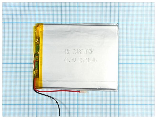 Аккумулятор Li-Pol (батарея) 3480102 3.7V Li-Pol 3500 mAh (3.4x80x102 mm)