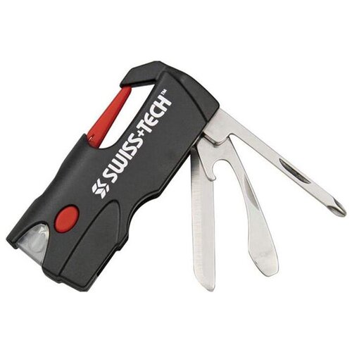 Микро набор инструментов SWISS TECH CARABINER MULTI TOOL 6-IN-1 swiss tech набор нож мультитул мирко мультитул пассатижи st001022