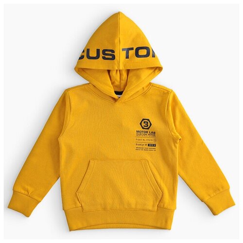 фото Худи ido 4.3722.00 (желтый, мальчик, 10 лет / 140 см)