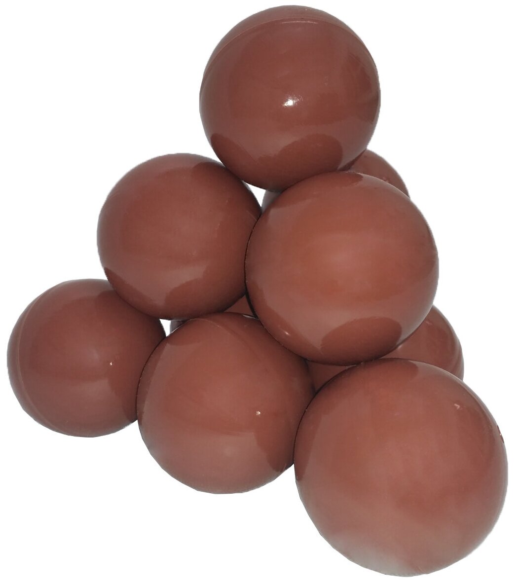 Комплект шариков для сухого бассейна 150 шт, диаметр 7 см, цвет шоколадный, sbh120-150 - фотография № 1