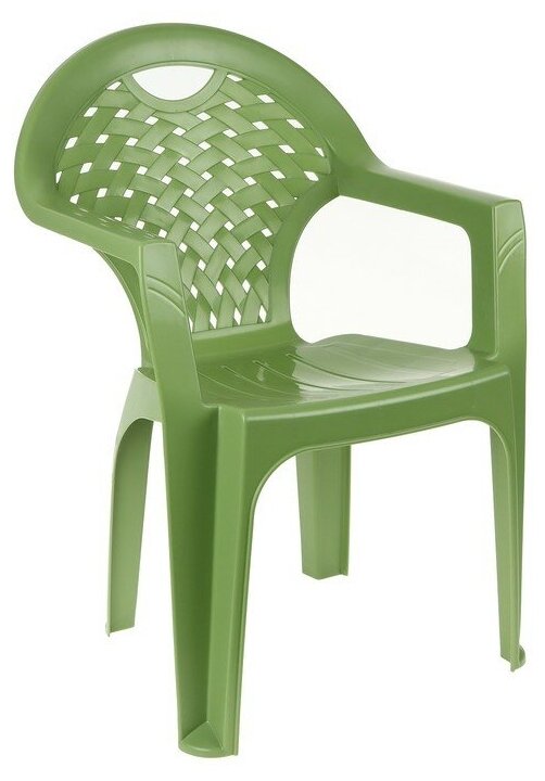Кресло, 58,5 х 54 х 80 см, цвета микс (зелёный) - фотография № 1