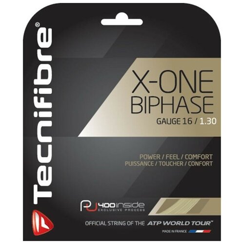 фото Струна для тенниса tecnifibre 12m x-one biphase natural 01gxo-nt, 1.30