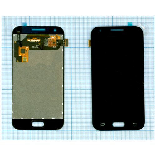 Дисплей для Samsung Galaxy J1 SM-J100H/DS черный samsung ef we500b flip wallet чехол для galaxy e5 black