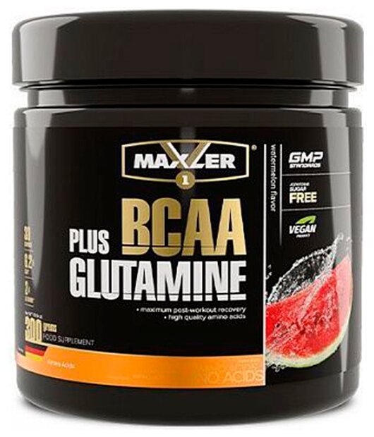 BCAA plus Glutamine со вкусом арбуза Maxler, Германия, 300 г