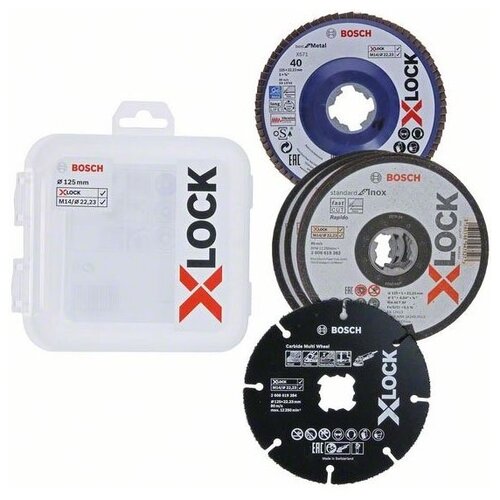 фото Набор дисков x-lock (125 мм; 5 шт.) bosch 2608619374