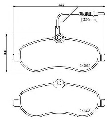 TEXTAR 2459501 (0009467548988 / 425363 / 425364) колодки тормозные дисковые передн citroen: jumpy 1.6 hdi 90 / 2.0 hdi 120