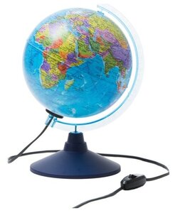 Глобус Globen политический , 21 см, с подсветкой на круглой подставке