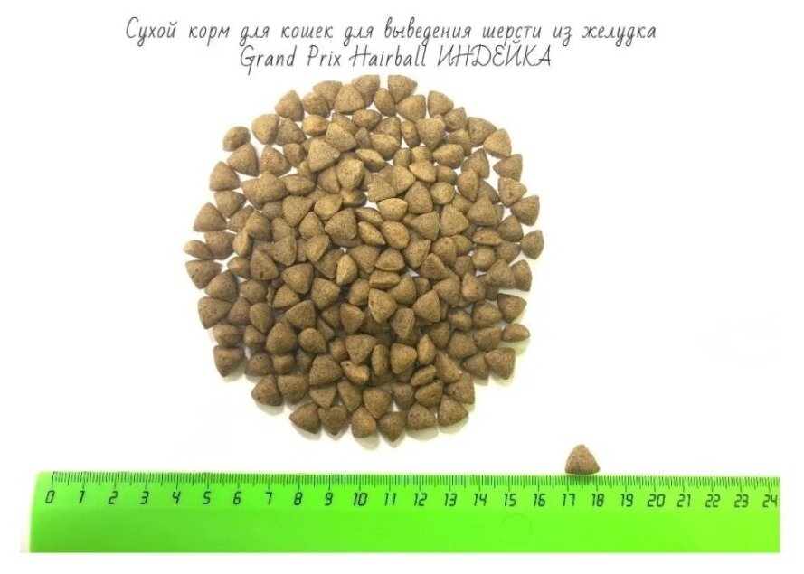 Корм сухой для кошек для выведения шерсти из желудка Grand Prix Hairball Control ,индейка, 1,5 кг - фотография № 19