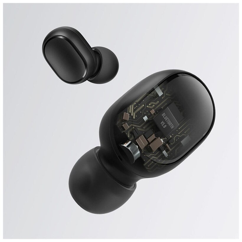 Гарнитура XIAOMI Mi True Wireless Earbuds Basic 2S, Bluetooth, вкладыши, черный [bhr4273gl] - фото №11