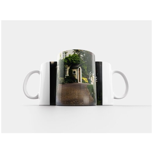 фото Кружка "небо, заход солнца, городской пейзаж" 320 мл lotsprints