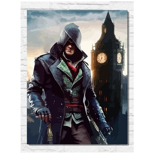 Картина по номерам на холсте игра Assassin's Creed Синдикат - 11503 В 30x40