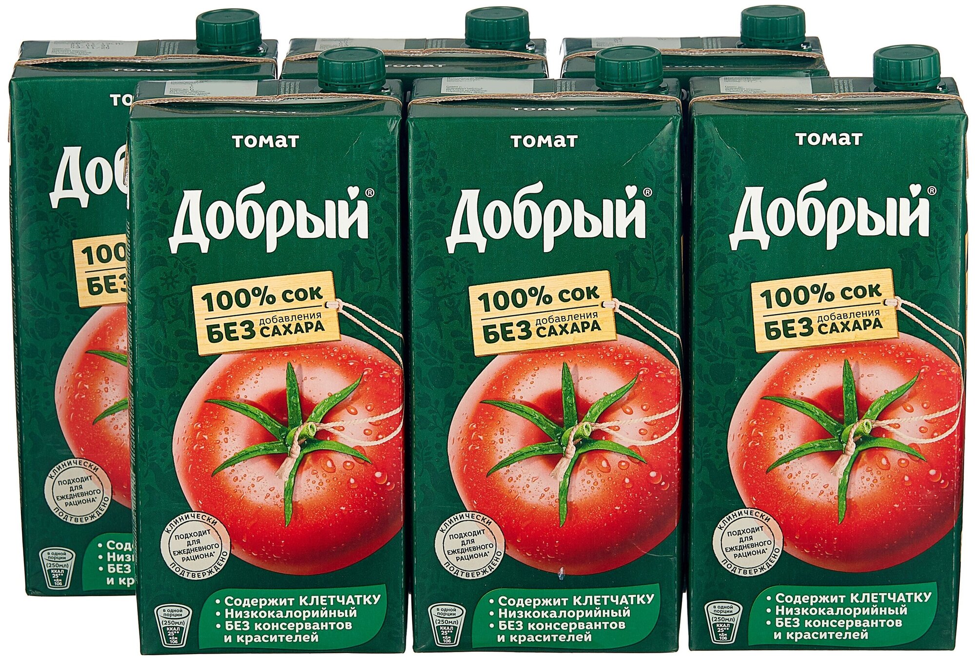 Сок Добрый Томат, без сахара, 0.33 л — купить в интернет-магазине по ...