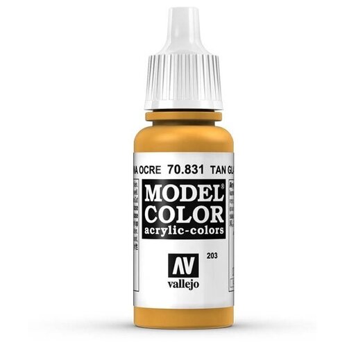 Краска Vallejo серии Model Color - Tan Glaze 70831, глазурь (17 мл)
