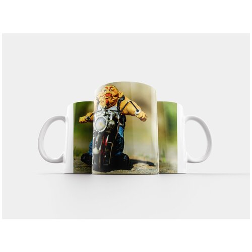 фото Кружка "байкер, фигура, мотоцикл" 320 мл lotsprints