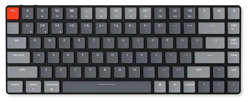 Игровая клавиатура Keychron K3 RGB version 2 Keychron low profile Brown optical switch серый