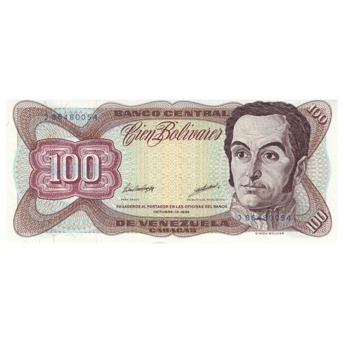 Венесуэла 100 боливаров 1987-1998 Национальный Капитолий в Каракасе UNC