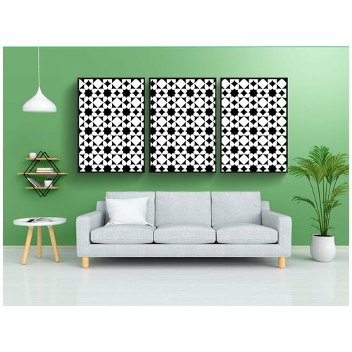 фото Набор модулных постеров для интерьера "обои на стену, задний план, шаблон" 60x90 см. в тубусе, без рамки lotsprints