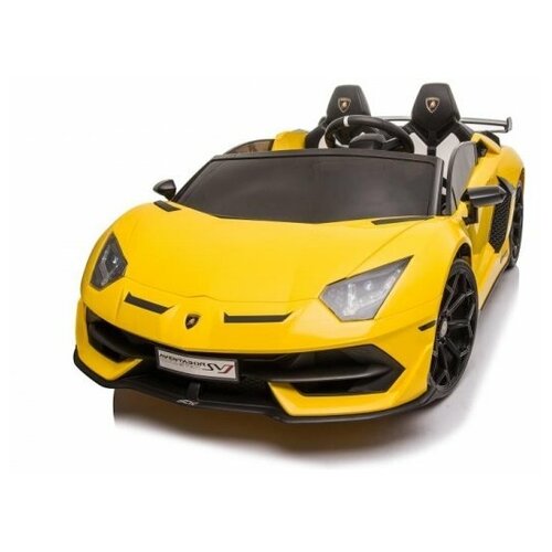 Детский электромобиль Lamborghini Aventador SVJ (A111MP) желтый rivertoys автомобиль lamborghini aventador svj a111mp желтый