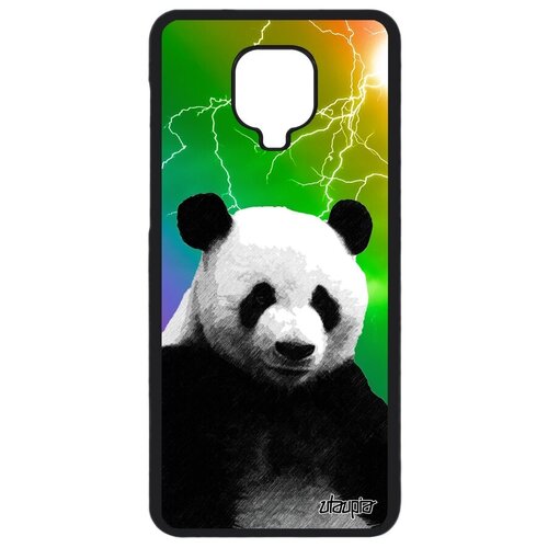 фото Противоударный чехол на телефон // xiaomi redmi note 9s // "большая панда" детеныш бамбук, utaupia, цветной