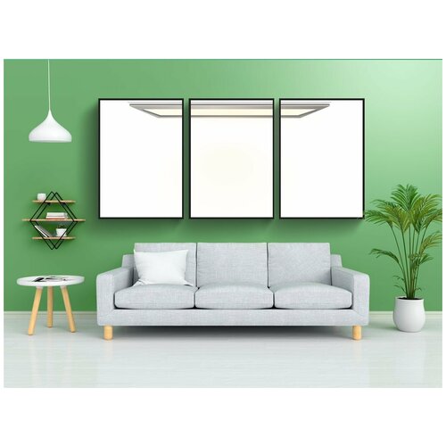 фото Набор модулных постеров для интерьера "свет, потолочный светильник, румянец" 60x90 см. в тубусе, без рамки lotsprints