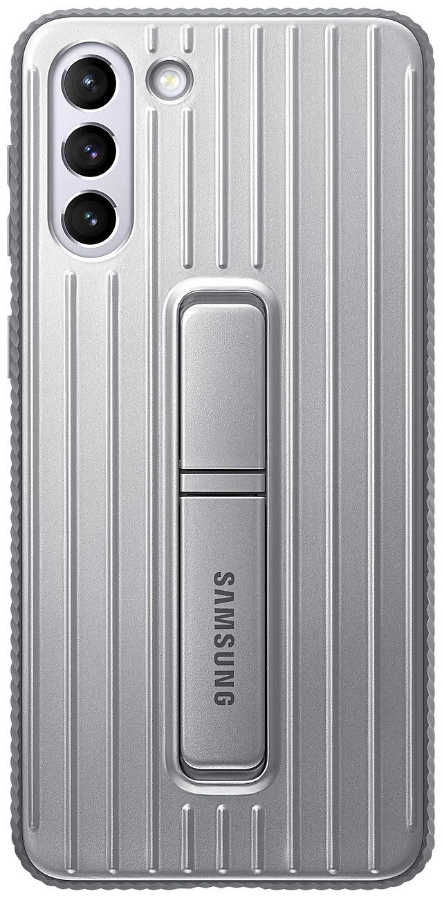 Чехол-накладка Samsung Protective Standing Cover EF-RG996 для Galaxy S21 +, светло-серый (EF-RG996CJEGRU)