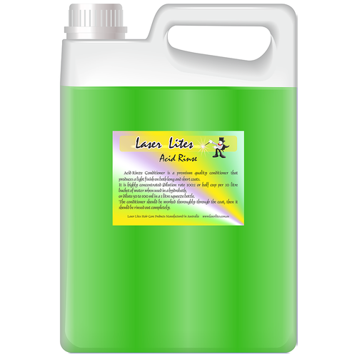 Laser Lites Кондиционер витаминный (концентрат 1:20) Laser Lites Acid Rinse, 4л laser lites кондиционер для густой шерсти концентрат 1 20 laser lites drape 4л