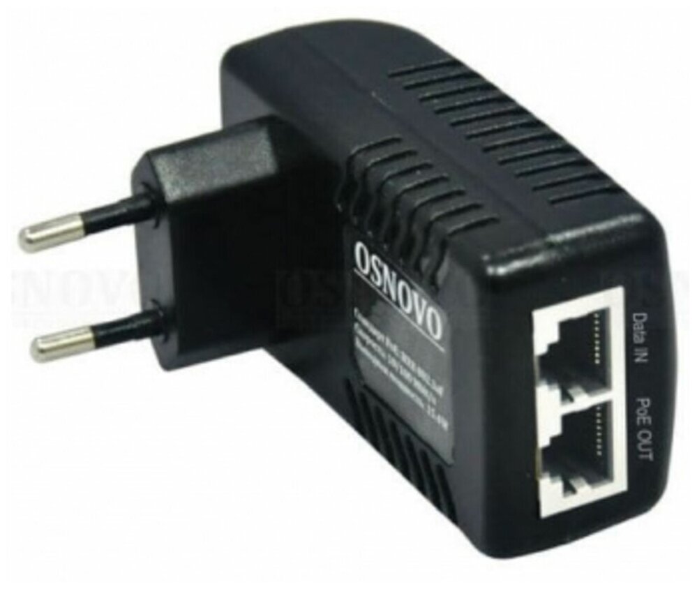 PoE-инжектор OSNOVO Midspan-1/151GA Gigabit Ethernet на 1 порт.