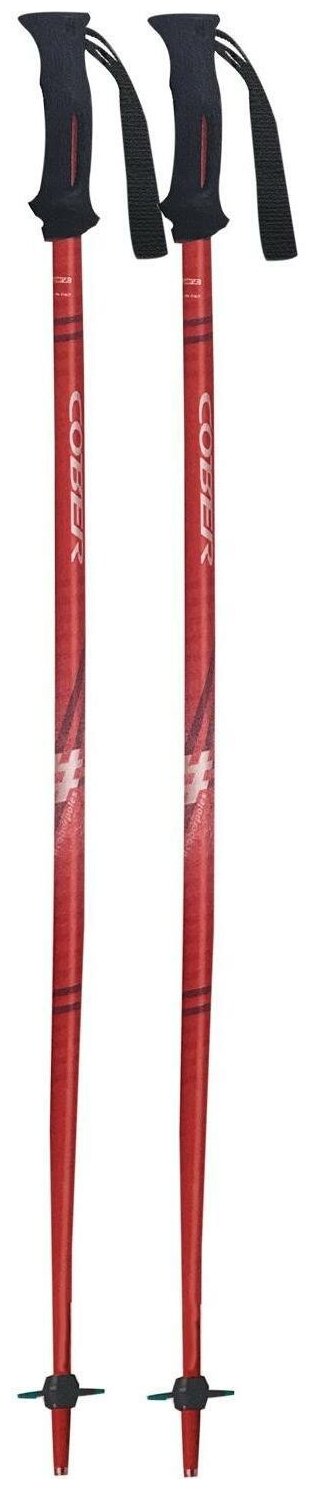 Горнолыжные палки COBER Hashtag red 2.0 18mm (см:120)