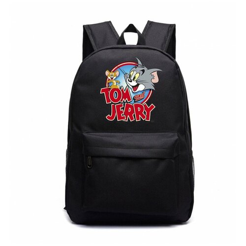 Рюкзак Том и Джерри (Tom and Jerry) черный №2 рюкзак том и джерри tom and jerry черный с usb портом 4