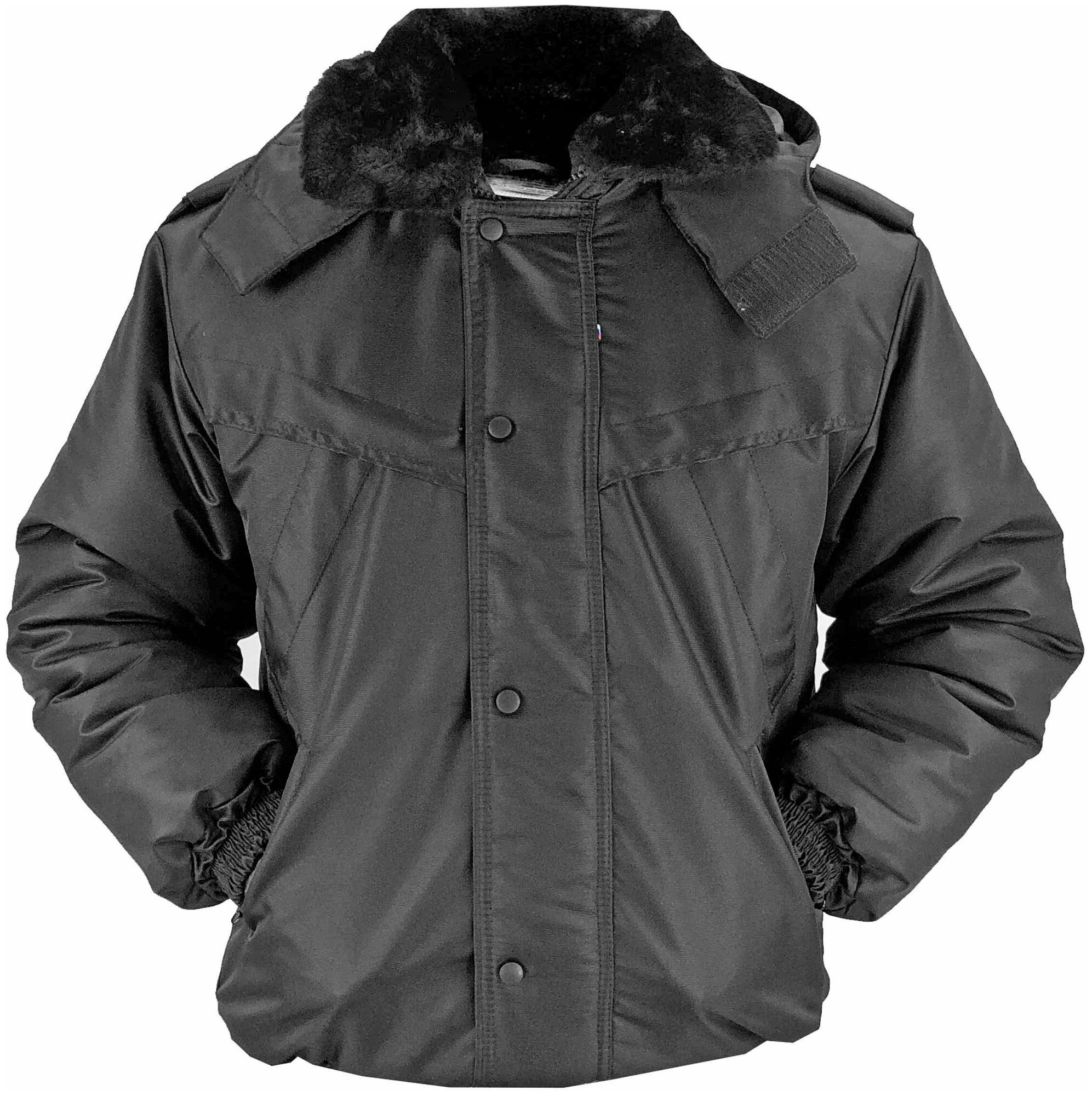 Куртка зимняя черная дюспо короткая (48 / 176 - 182)