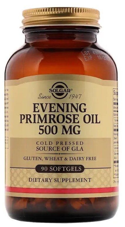 Solgar Evening Primrose Oil капс., 500 мг, 90 шт.