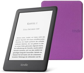 Электронная книга Amazon Kindle 10 2020 8Gb Black + Чехол UltraSlim фиолетовый