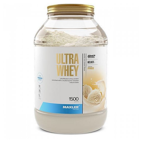 Протеин Maxler Ultra Whey, 1500 гр., ванильное мороженое maxler ultra whey 750 гр ванильное мороженое