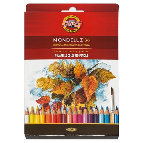 KOH-I-NOOR Hardtmuth Набор акварельных карандашей заточенный 36 цв. 3719036001KZRU цветные