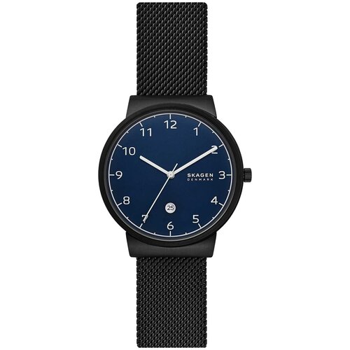 Наручные часы SKAGEN Ancher SKW6566, черный, синий наручные часы skagen ancher skw2479 серебряный белый